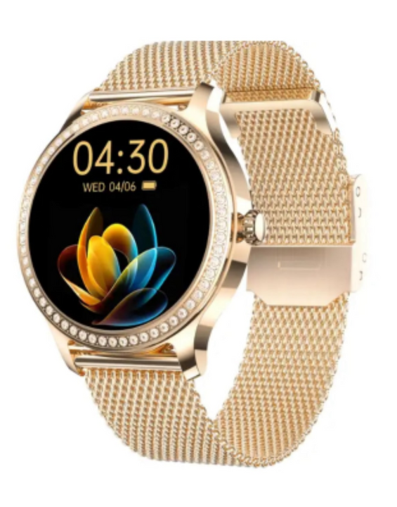 RoHS® Gold SmartWatch Swarovski kövekkel