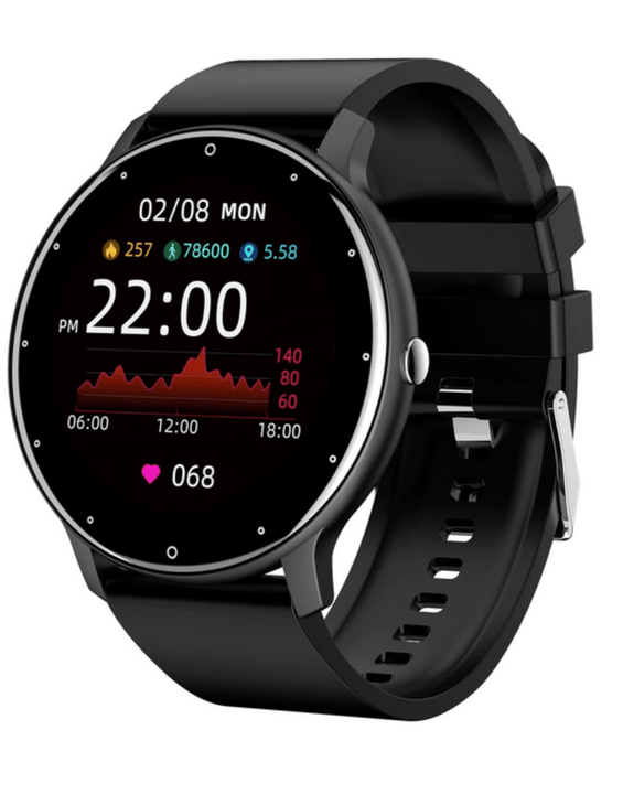 Ceas smartwatch si bratara fitness RoHS® Negru