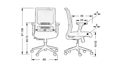 Scaun pivotant ergonomic pentru casa si birou